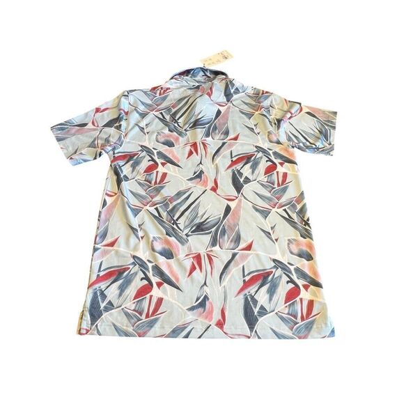 Walter Hagen Clubhouse Golf Polo Short Sleeve Blue Birds Of Paradise small new - Picture 2 of 5